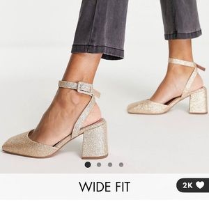ASOS Design wide fit Stelle block heel